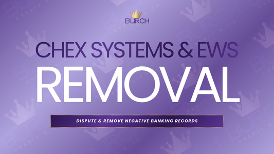 Credit dispute assistance service for ChexSystems and banking record removal
