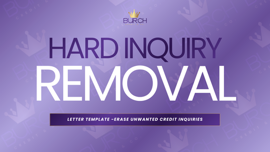 Hard inquiry removal credit dispute template ebook guide